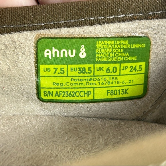 Ahnu Gracie Slip On Leather Tan Ballet Flats Shoes F8013K; Women 7.5 Please Read - Picture 2 of 15